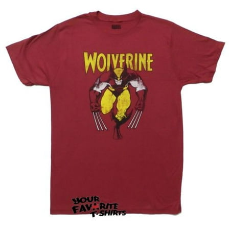 Marvel Comics Wolverine Red Officially Licensed Adult T Shirt