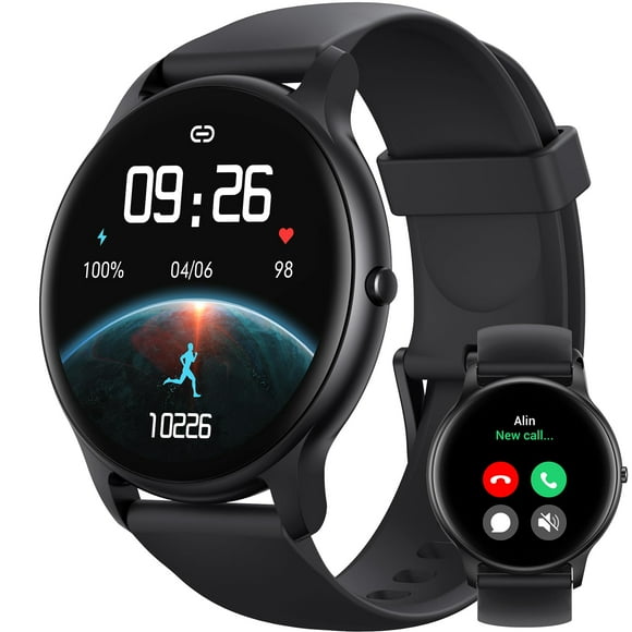 Parsonver Montre Intelligente pour Hommes Femmes (Répondre/passer des Appels), Écran HD Tracker D\'entraînement Physique IP68 Étanche 100+ Modes Sportifs, Moniteur de Fréquence Cardiaque Sommeil, Podomètre, Smartwatch pour A