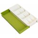 thumbnail image 1 of Bandeja de almacenaje para cajón de cubiertos extensible, blanco - blanco esquí esquí Gafas de esquí, 1 of 4