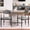 Black+Grey, variant on S-HOME Ergonomic Upholstered Dining Chair Set of 2 with Gold-Accented Armrests for Home or Office Use Metal Frame, Beige