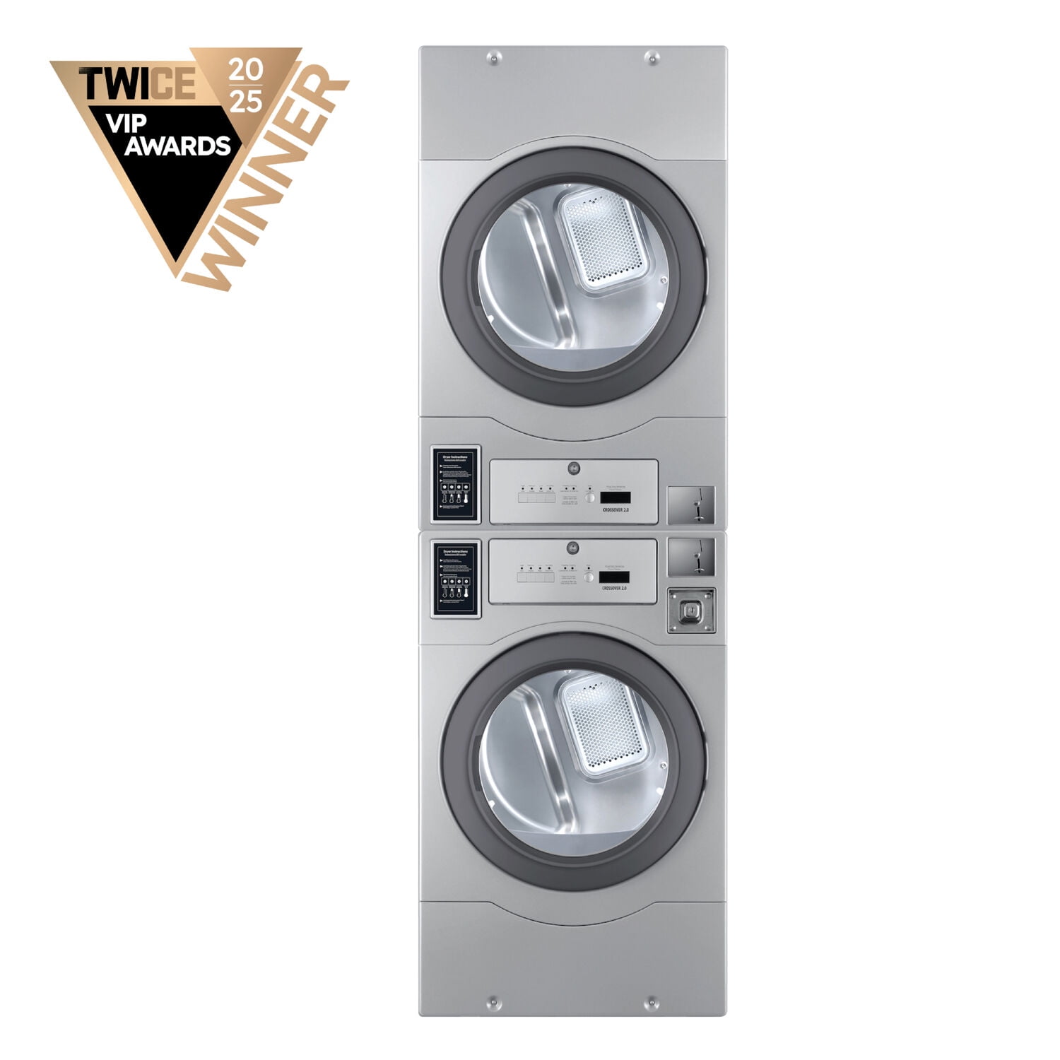 Crossover 2.0 Coin-Operated Gas Dryer Stack, GDRYERSTACK