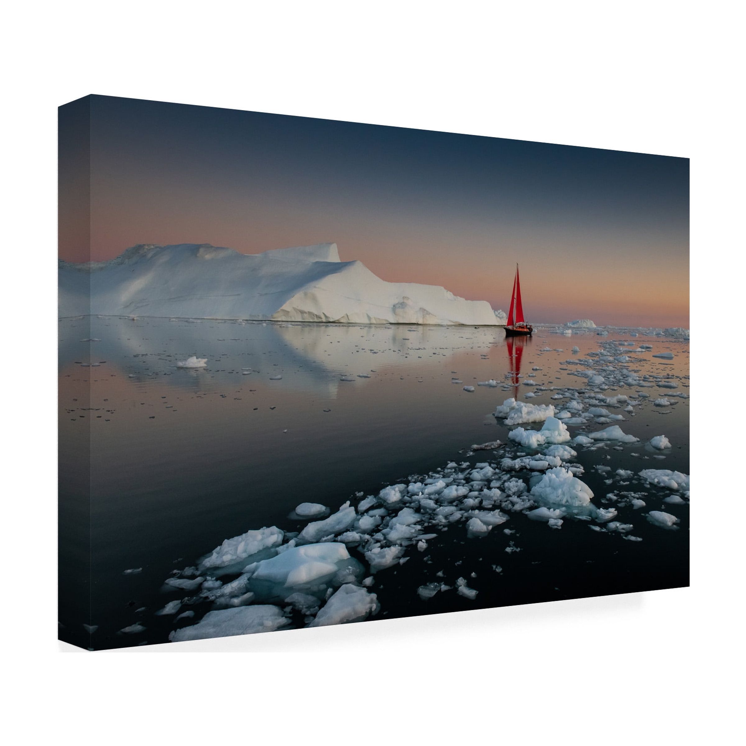 Marc Pelissier 'Summer Night In Greenland' Canvas Art