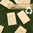 thumbnail image 4 of 100 Pcs Seed Envelopes 3.54 x 2.36 Inch Brown Kraft Paper Seed Packets Envelopes Reseal_wm25, 4 of 7