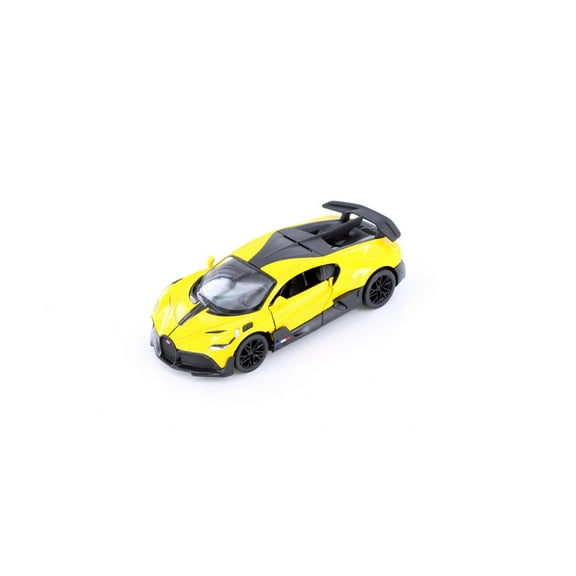 Bugatti Divo, Yellow - Kinsmart 5442D - 1/36 Scale Diecast Model Car