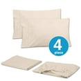 thumbnail image 3 of Sweet Home Collection 1500 Series Bed Sheets - Extra Soft Microfiber Deep Pocket 4pc Sheet Set - Beige, Twin, 3 of 3