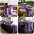 thumbnail image 6 of Purple Abstract Table Runner 72 Inches Long, Modern Mottled Art Oil Painting Kitchen Coffee Dining Table Decoration for Home Party Birthday Wedding Home Decor 14x72 Inches, 6 of 8