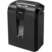 Fellowes 4600001 Shredder Cross-Cut, 10Sht Cap, 15-1/4"x10"x19", Black