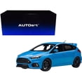 thumbnail image 2 of 2016 Ford Focus RS Nitrous Blue Metallic 1/18 Model Car by Autoart, 2 of 2