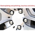thumbnail image 3 of 20 pcs 21mm car wheel nut caps (silver) hexagonal tyre wheel bolt nut caps tyre screw caps with removal tool set dust protector, 3 of 5