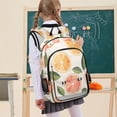 thumbnail image 7 of FORMRS Unisex School Backpack 17" Student Travel Bag with Laptop Compartment, Watercolor Orange, 7 of 7