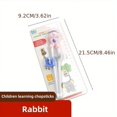 thumbnail image 5 of 1pair, Cartoon Children's Chopsticks, Training Chopsticks Cartoon Beginner Chopstick, Children's Training Chopsticks, Baby Learning Chopsticks, Practice Learning To Eat, 5 of 5