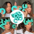 thumbnail image 6 of 12PCS Heatless Curlers Sponge C-Shape Rollers Hair Curlers Reusable Hair Rollers for Long Hair Heatless Blowout, 6 of 8