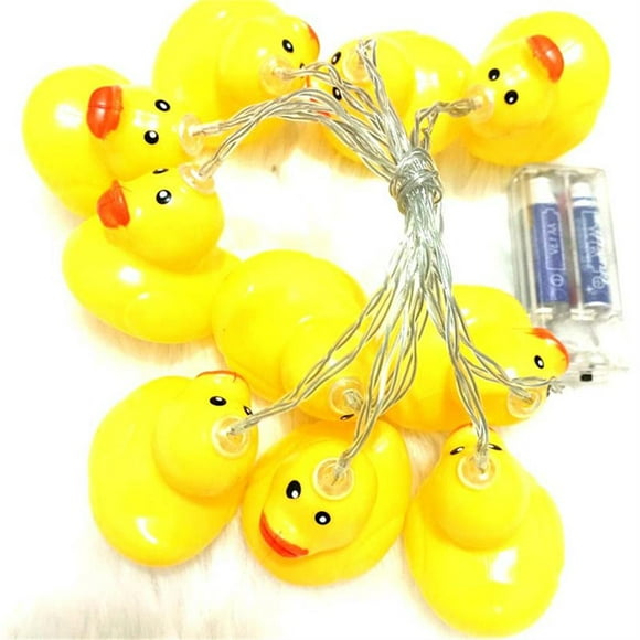 Yellow LED String Light Cute Mini Yellow Duck Animal Light String for Garden Terrace and Lawn Party Decoration