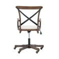 thumbnail image 5 of Linon Carson Wood and Metal High Back Indoor Executive Chair, Graywash, 5 of 8