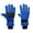 Blue, variant on Men Women Ski Gloves for Men Women Simple Color Block Windproof Waterproof Cold Weather Thermal Protection Black