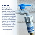 thumbnail image 3 of Freeze Miser Outdoor Faucet Freeze Protection - Automatic Valve Shield Activates at 37°F - Winter Spigot Cover Alternative - Easy Install - 4 Pack, 3 of 9