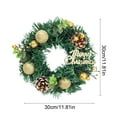 thumbnail image 3 of kladzum Christmas Decoration Wreath Door Hanging Christmas Scene Arrangement Wall Hanging Holiday Party Decor Christmas Wreaths for Front Door, Windows, Fireplace, 3 of 6