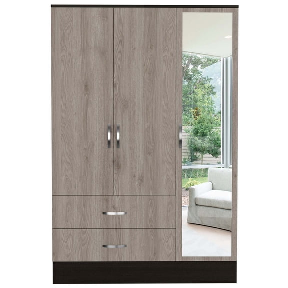 Treevol Furniture Mirrored Armoire Draggo