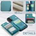 thumbnail image 4 of For Samsung Galaxy A37 A57 Case with Card Holder, Wallet Case for Women Men with RFID Blocking, Durable Leather Kickstand Magnetic Clasp Shockproof Phone Case, 4 of 11