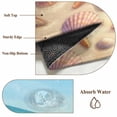 thumbnail image 6 of Summer Beach Area Rugs 4'x6', Washable Small Throw Rugs for Office Bathroom, Coastal Ocean Waves Sandy Conch Starfish Indoor Outdoor Rug Non-Slip Low Pile Carpet Runner Reversible Floor Mats, 6 of 8