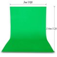 thumbnail image 4 of Andoer 3 * 3.6m/ 10 * 12ft Photography Background Screen Portrait Photography Backdrops Photo Studio Props Durable Washable Polyester-cotton Material with 3 Backdrop Clamps, 4 of 7