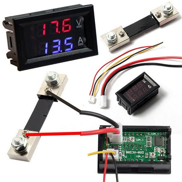 Mini ampèremètre voltmètre numérique DC 100V 10A 0.28 LED