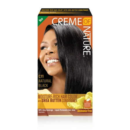 Creme of Nature Moisture Rich Permanent Hair Color C11 Natural Black  1 Ea