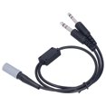 thumbnail image 3 of Aviation Headset Adapter, Twin Plugs Adapter High Density Sponge Small Size Double Plug  For Earphone, 3 of 8