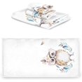 thumbnail image 2 of GZHJMY Cute Bohemian Baby Cartoon Owl Soft Luxury Decorative 3 Pieces Towels Set, 1 Bath Towel+1 Hand Towel+1 Washcloth, Multipurpose for Bathroom, Hotel, Gym, Spa and Kitchen, 2 of 5