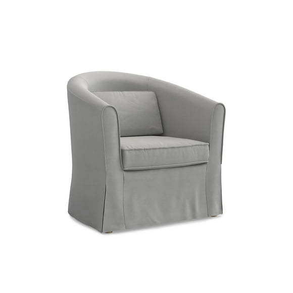 FMCTL Cotton Material Tullsta Chair Cover For Ikea Ektorp Tullsta Armchair sofa Slipcover Replacement (Cotton Light Grey)
