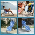 thumbnail image 5 of MOPHOTO Beach Chair with Canopy Shade, Folding Beach Cart Chair w/Wheels, Outdoor Recliner Patio Lounge Chairs for Camp, Tailgates, Fishing - Support 400 LBS, 5 of 10