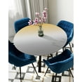 thumbnail image 5 of nqOlkjepod Yellow Gray Ombre Round Tablecloth, Fitted Table Cover with Elastic for 55"-60" Round Tables, Abstract Modern Art Gradient Table Cloth Outdoor Indoor Dinning Party Waterproof Tablecloths, 5 of 6