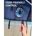 thumbnail image 3 of VicTsing Camping Chair with Canopy Shade & Fan, 360° Rotatable, 3-Speed Quiet Fan, Portable Foldable Design, Cup Holder & Side Pocket, Supports 330 lbs, 3 of 11