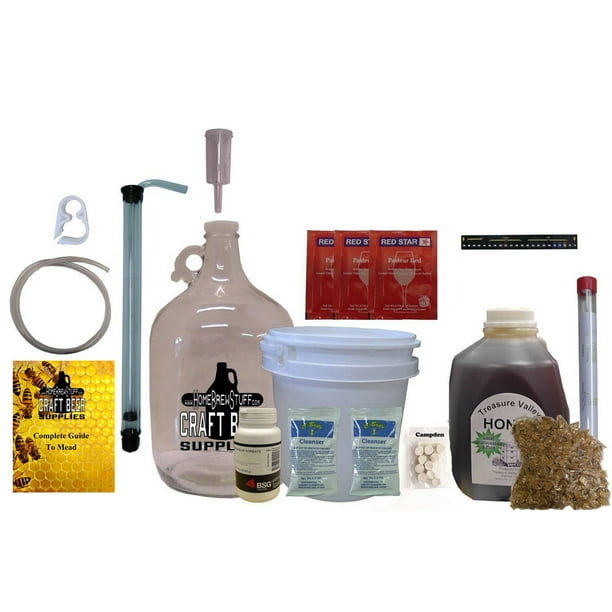 1 Gallon Deluxe Table Top NanoMeadery Mead Kit, Wine, Home Brewing, Carboy