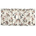 thumbnail image 7 of Yayeee Kitchen Curtains Tier Set of 2 Light Filtering 57"x24" Over Sink Window Panels, Floral Plaid, 7 of 7