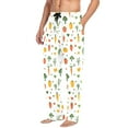 thumbnail image 2 of FORMRS Mens Pajama Pants with Pockets Soft Cotton Sleepwear Lounge Bottoms, Sizes S-2XL, Green Cute Vegetables, 2 of 7