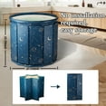 thumbnail image 3 of SLLINGLUO Upgraded Foldable Bathtub, No-Installation Portable Adults and Kids Bath tub for Baby Swimming, Bathing, Sauna, and Soaking, Space, 3 of 10