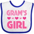 thumbnail image 3 of Inktastic Grams Girl Granddaughter Girls Baby Bib, 3 of 4