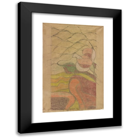 Stanislaw Wyspianski 11x14 Black Modern Framed Museum Art Print Titled - St. Francis. Witrays Project to the Presbytery of the Franciscan Church in Krakow (1897)