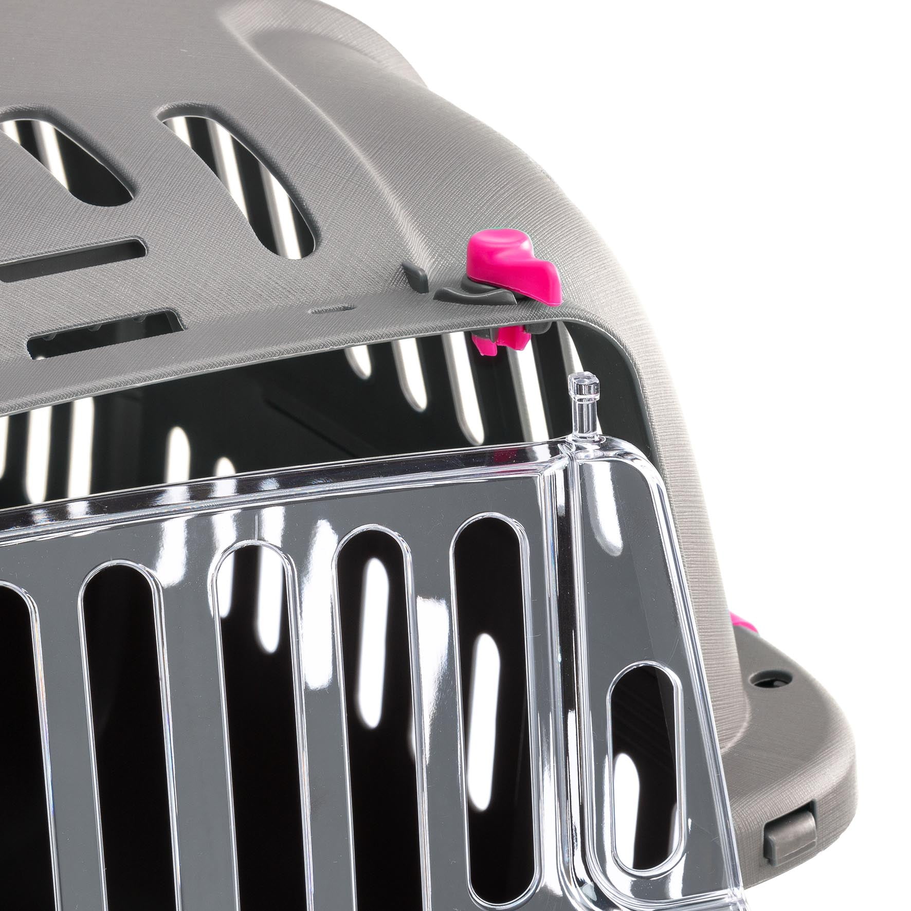 Ferplast Jet Pet Carrier: Value Dog Carrier Suitable for Toy Dog Breeds & Small Cats, 18.51L x 12.6W x 11.42H, Fuchsia