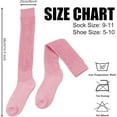 thumbnail image 5 of 1Pairs Slouch Socks for Women Knee High Socks Cotton Long Scrunch Sock Boot Socks, 5 of 7