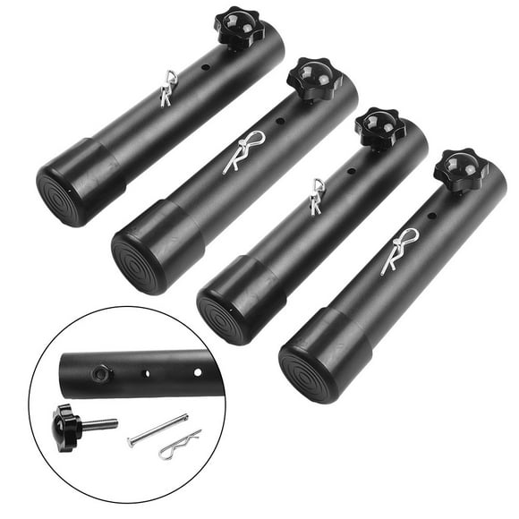 4 Packtable Leg Extenders for for Bent/Straight Legs Adjustable Folding Table
