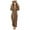 Khaki, variant on Girls Animal Onesi𝐞 Fleece 𝐁ear Hooded Fuzzy Long Sleeve Halloween Jumpsuit for Kids Zip Up Flannel Sherp𝐚 Winter Furry Suit