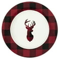 thumbnail image 3 of Safdie & Co. Porcelain Dinnerset 12 Piece Round Rim Rustic Cabin Adirondack, 3 of 5