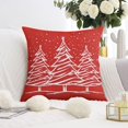 thumbnail image 3 of Merry Christmas Santa Claus Tree Throw Pillow Case Square Throw Pillow Case Set of 2 Vintage Throw Cushion Case for Indoor Home Bedroom, 3 of 7