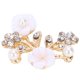 thumbnail image 5 of Hebilla De Cristal, Hebilla De Cristal Hueca, Espalda Plana, Encantadora, Exquisita, Elegante, Decorativa Para Cinturones De Novia, Decoración Para Ropa De Bricolaje Para ANGGREK Hebilla con forma de rama de flor de perla NO.2 de 3,5x2,2 cm, 5 of 8