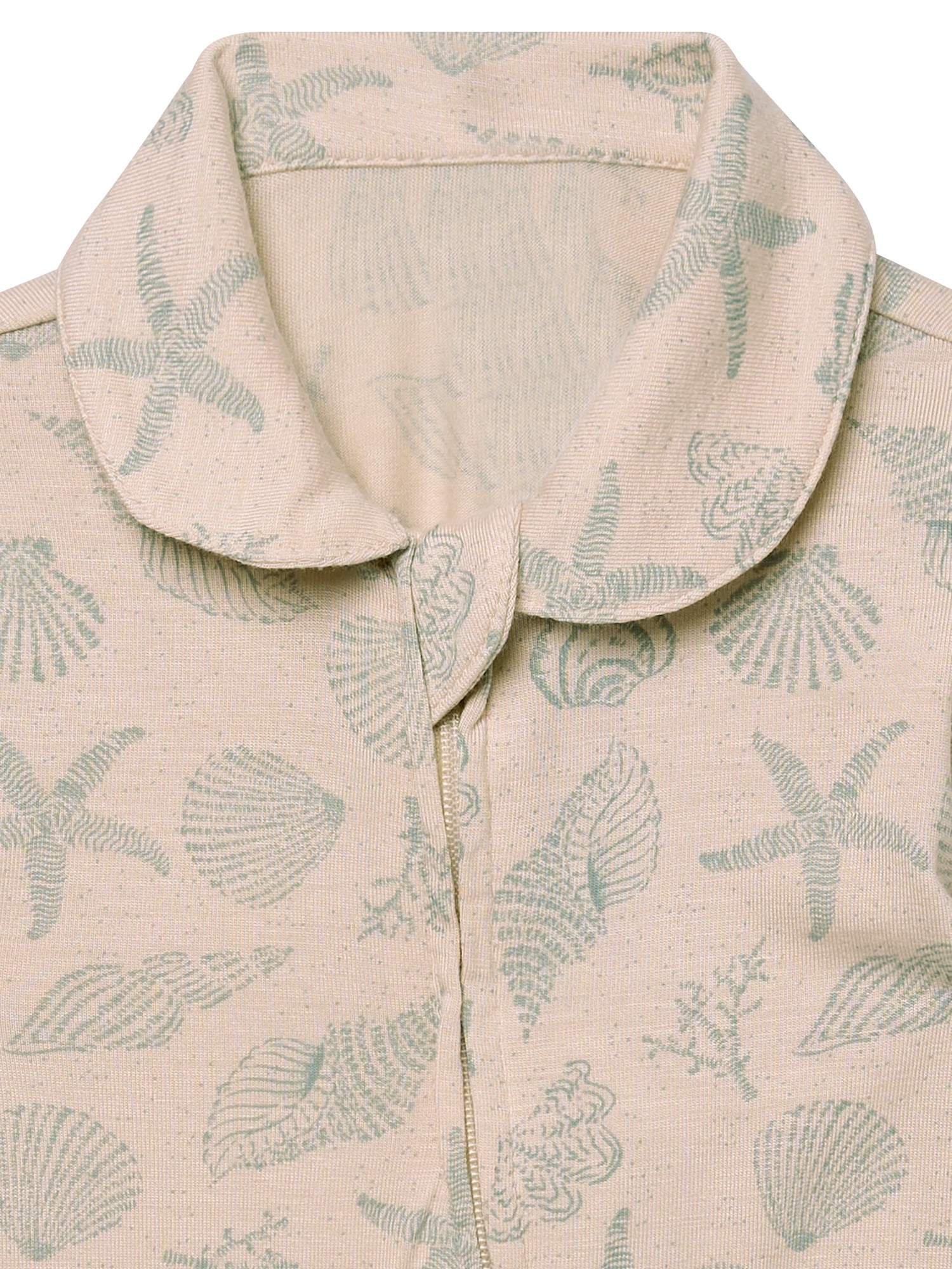Modern Moments by Gerber Baby Neutral Super Soft Viscose Peter Pan Collar Coverall, Sizes Newborn - 12 Months