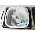thumbnail image 6 of SAMMART Expandable & Collapsible Dish Drainer - Foldable Drying Rack - Portable Dinnerware Organizer - Space Saving Kitchen Storage Tray, 6 of 7