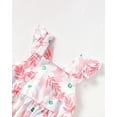 thumbnail image 5 of Baby Girls Clothes Newborn Girls Floral Dress 6 Months Girls Summer Dress 12 Months Girls Sundress Sleeveless Dress with Cute Bag Pink, 5 of 8