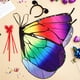 thumbnail image 5 of Juego de capa de Halloween para niñas, diadema de bastón con alas de mariposa, chal de ala de mariposa, 1 Juego, 5 of 6